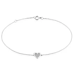 Bracelet Or Blanc Abidan Diamants