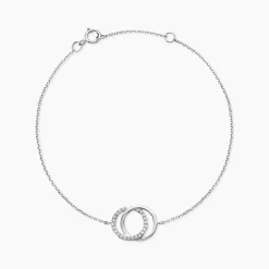 Bracelet Or Blanc Tresha Diamants