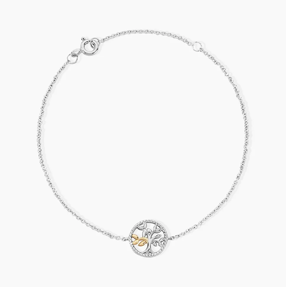 Bracelet Or Jaune Argent Blanc