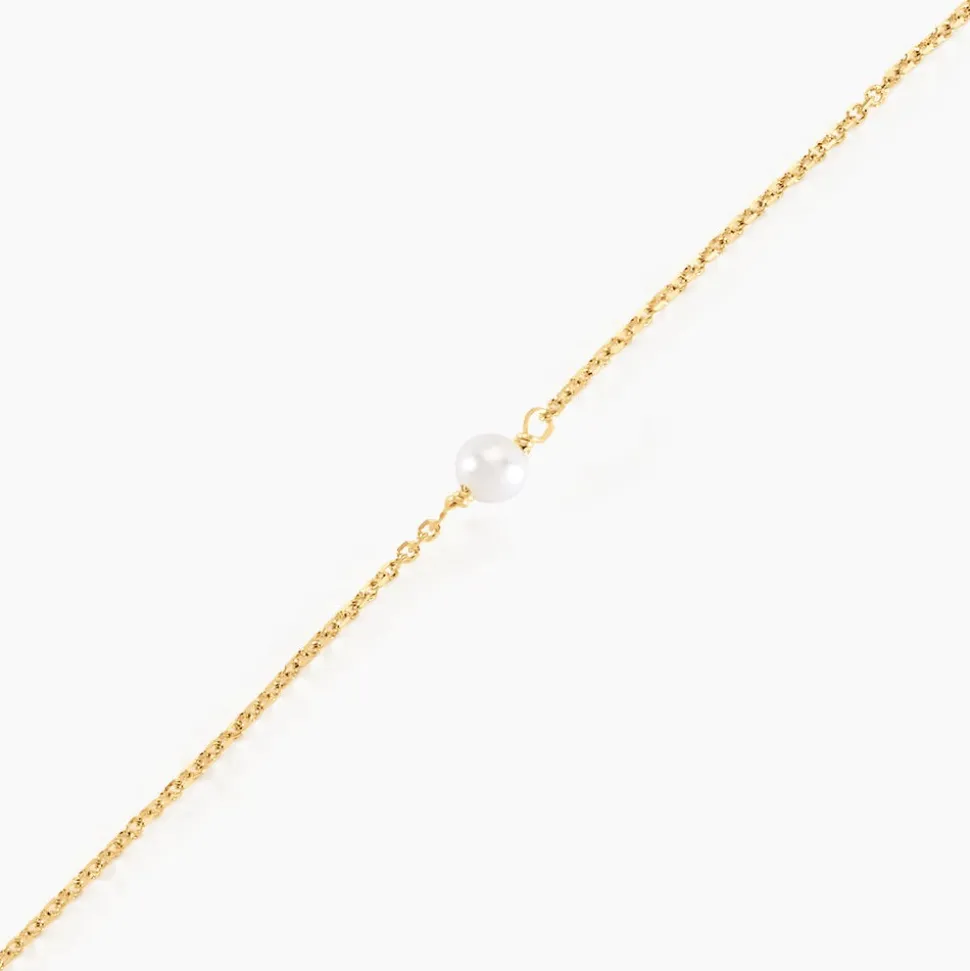 Bracelet Or Jaune Gentiane Perle