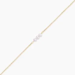 Bracelet Or Jaune Heliantheme Perles