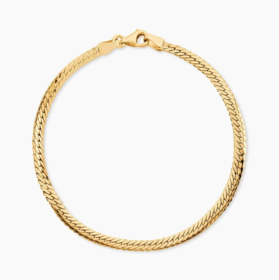 Bracelet Or Jaune Izel Maille Anglaise