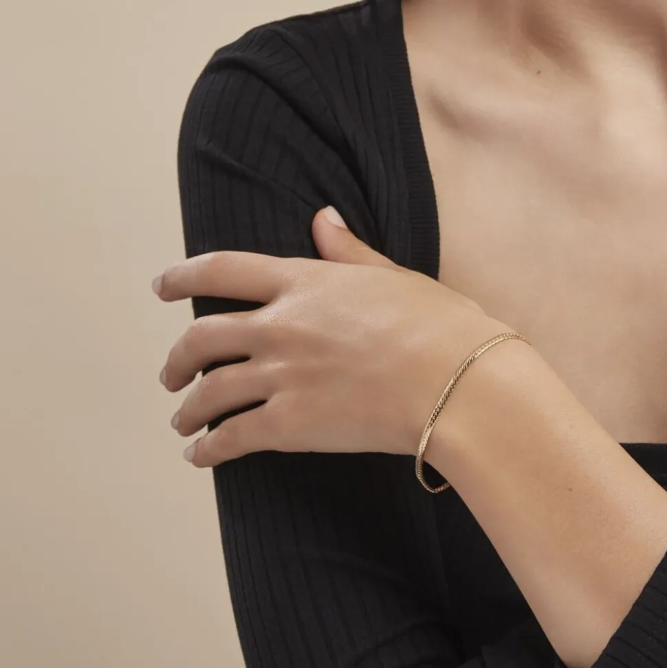 Bracelet Or Jaune Izel Maille Anglaise