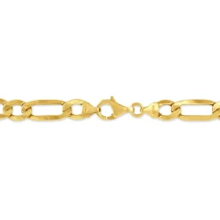 Bracelet Or Jaune Maille Alternée