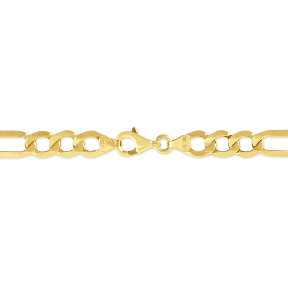 Bracelet Or Jaune Maille Alternée