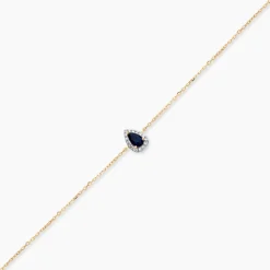 Bracelet Or Jaune Pluie D'Eclat Saphir