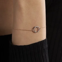 Marc Orian Bracelets Or|Bracelets > Bracelet Or Rose Tresha Diamants