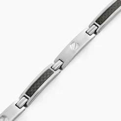Marc Orian Bracelets Homme|Bracelets Acier Inoxydable > Bracelet Patrick Acier Blanc