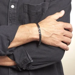 PHEBUS HIM Bracelets Homme|Bracelets Acier Inoxydable > Bracelet Classique Acier Noir