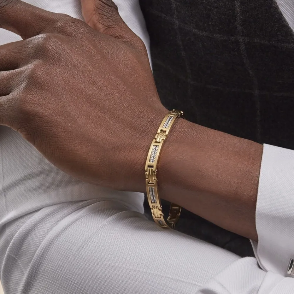 PHEBUS HIM Bracelets Homme|Bracelets Acier Inoxydable > Bracelet Classique Acier Jaune