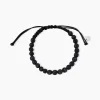 Bracelet Phebus Him Cordon Noir Pierre De Lave