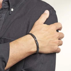 PHEBUS HIM Bracelets Homme|Bracelets Acier Inoxydable > Bracelet Felipe Acier Noir
