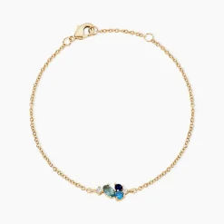 Bracelet Plaqué Or Era Pierre De Synthèse