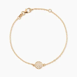 Bracelet Plaqué Or Larraso Oxydes De Zirconium