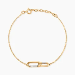 Bracelet Plaqué Or Mietta Oxydes De Zirconium