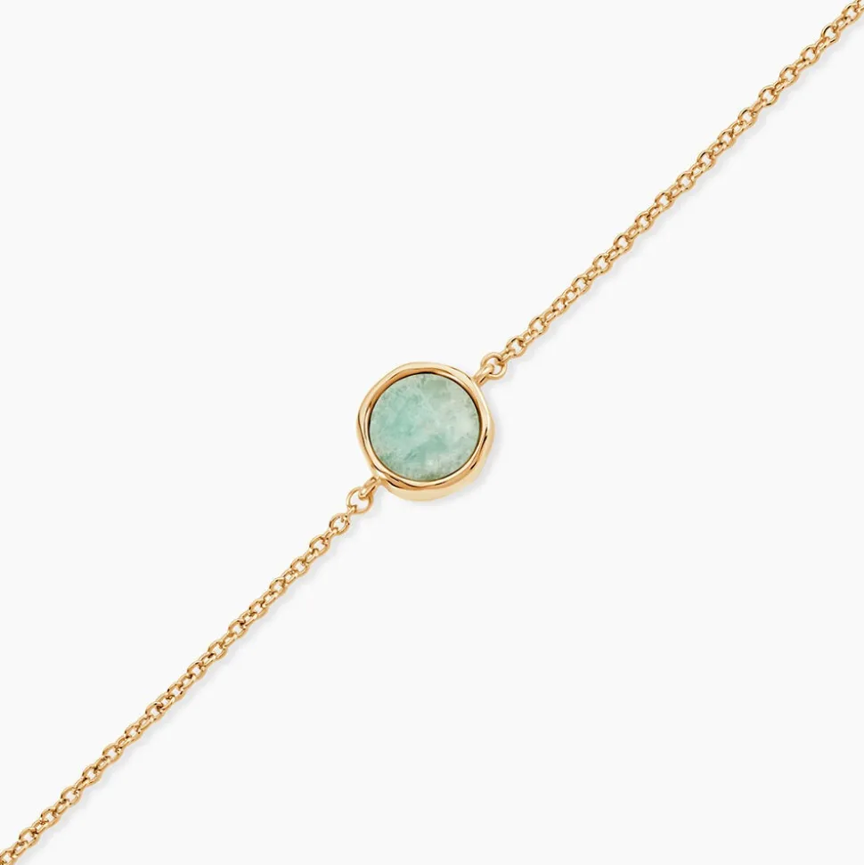 Bracelet Plaqué Or Neassa Amazonite