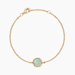 Bracelet Plaqué Or Neassa Amazonite