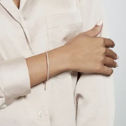 Bracelet Plaqué Or Zoelia Oxydes De Zirconium