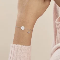 Bracelet Pluton Argent Blanc Oxyde De Zirconium