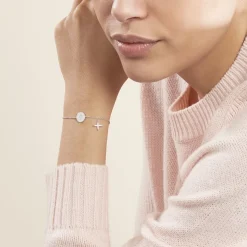 Bracelet Pluton Argent Blanc Oxyde De Zirconium
