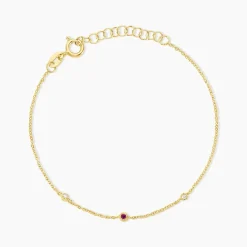 Marc Orian Bracelets|Idées Cadeaux Femme > Bracelet Poem Argent Jaune Rhodolite Oxyde De Zirconium