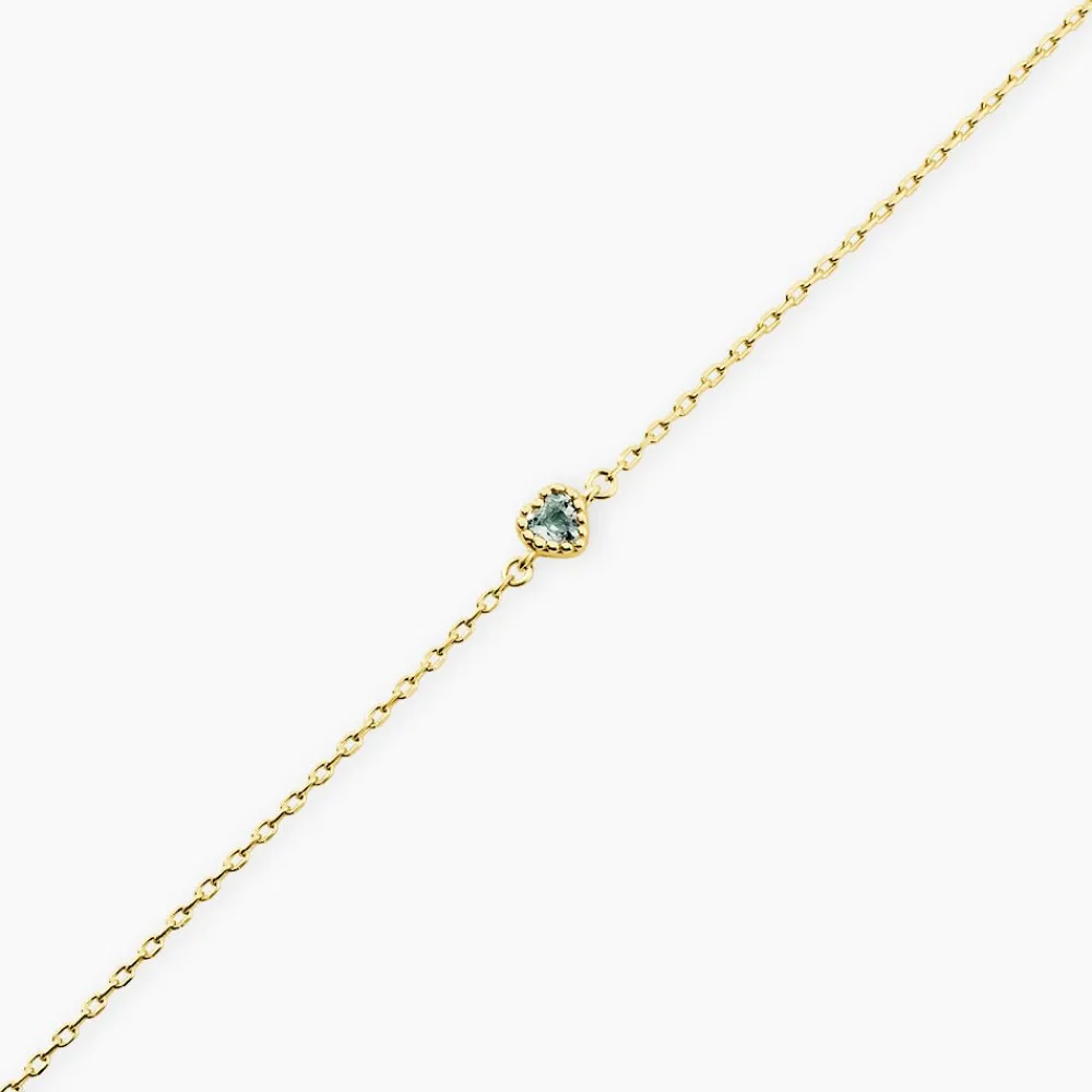 Marc Orian Bracelets|Bijoux Coeur > Bracelet Poem Argent Jaune Topaze Bleu Sky