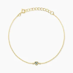 Marc Orian Bracelets|Bijoux Coeur > Bracelet Poem Argent Jaune Topaze Bleu Sky