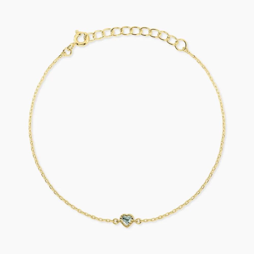 Marc Orian Bracelets|Bijoux Coeur > Bracelet Poem Argent Jaune Topaze Bleu Sky