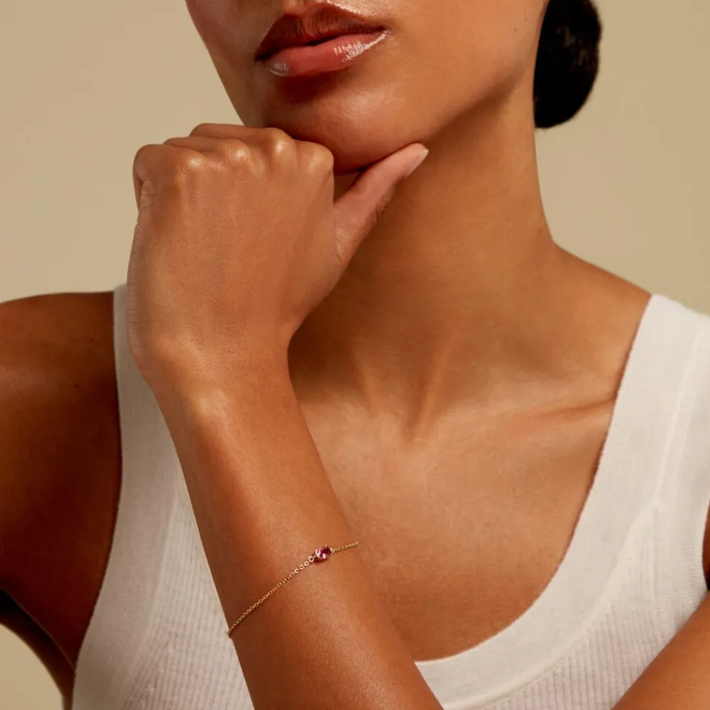 Marc Orian Bracelets|Idées Cadeaux Femme > Bracelet Poem Argent Jaune Tourmaline