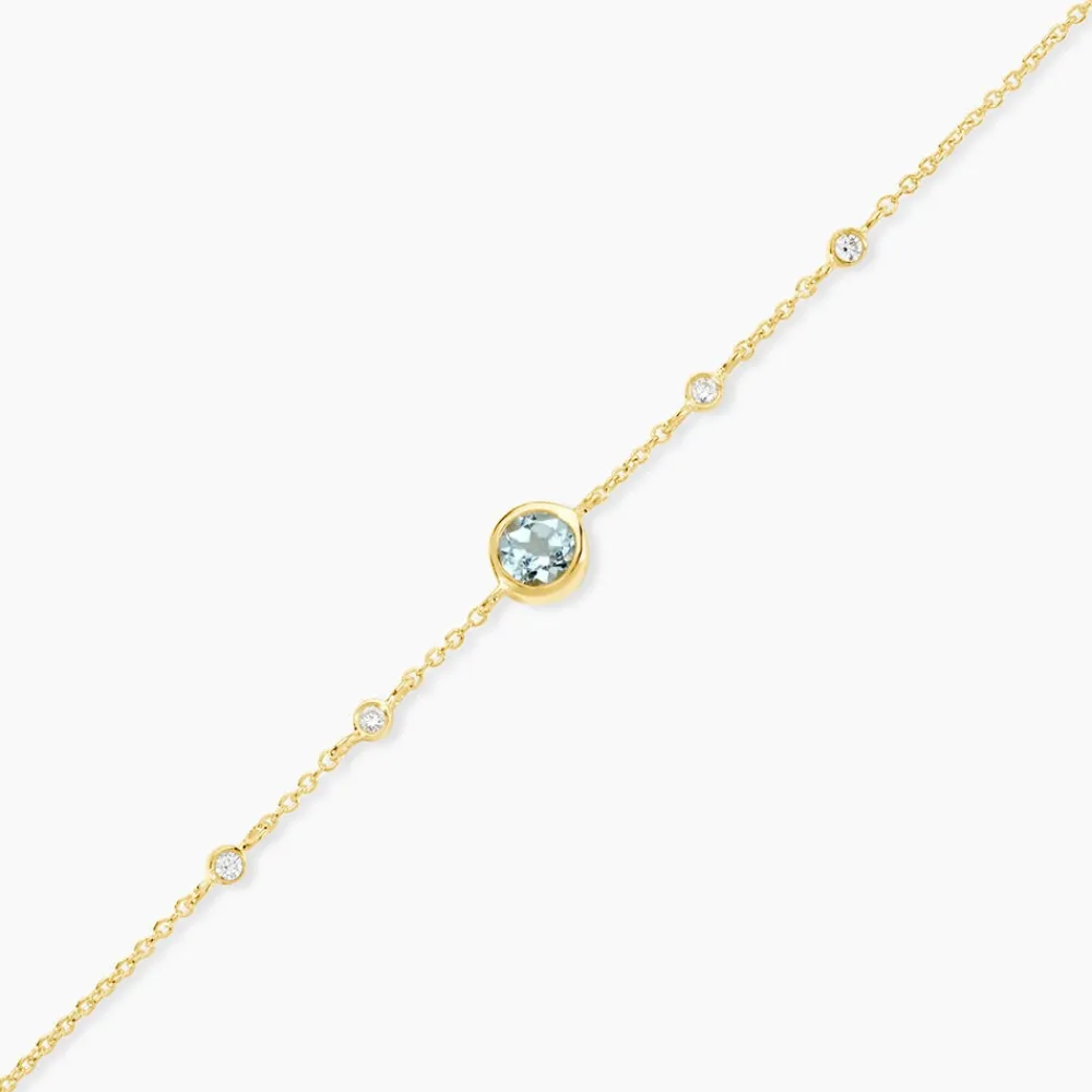 Marc Orian Bracelets|Bijoux Fantaisie > Bracelet Poem Argent Jaune Topaze Oxyde De Zirconium