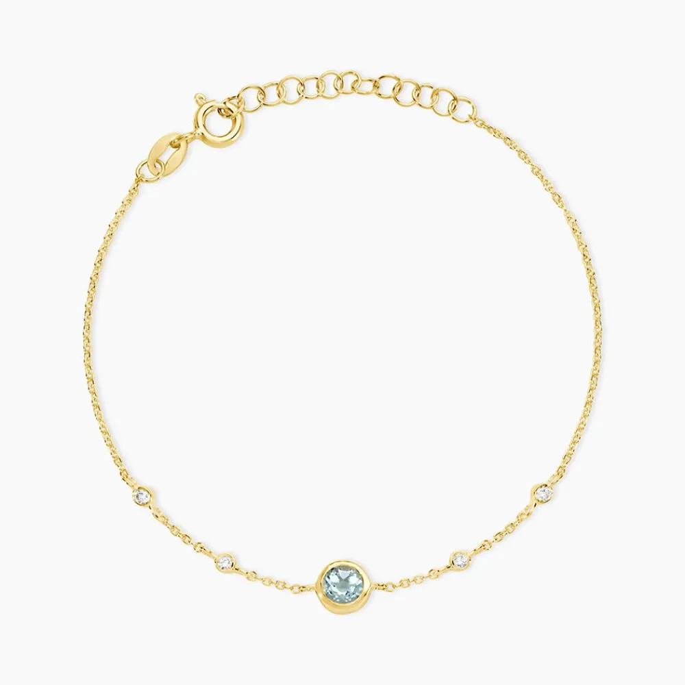 Marc Orian Bracelets|Bijoux Fantaisie > Bracelet Poem Argent Jaune Topaze Oxyde De Zirconium
