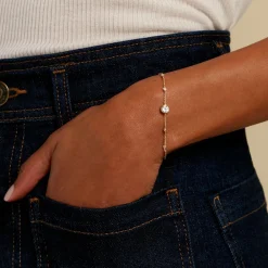 Marc Orian Bracelets|Bijoux Fantaisie > Bracelet Poem Argent Jaune Topaze Oxyde De Zirconium