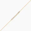 Bracelet Sahteene Or Jaune Diamant