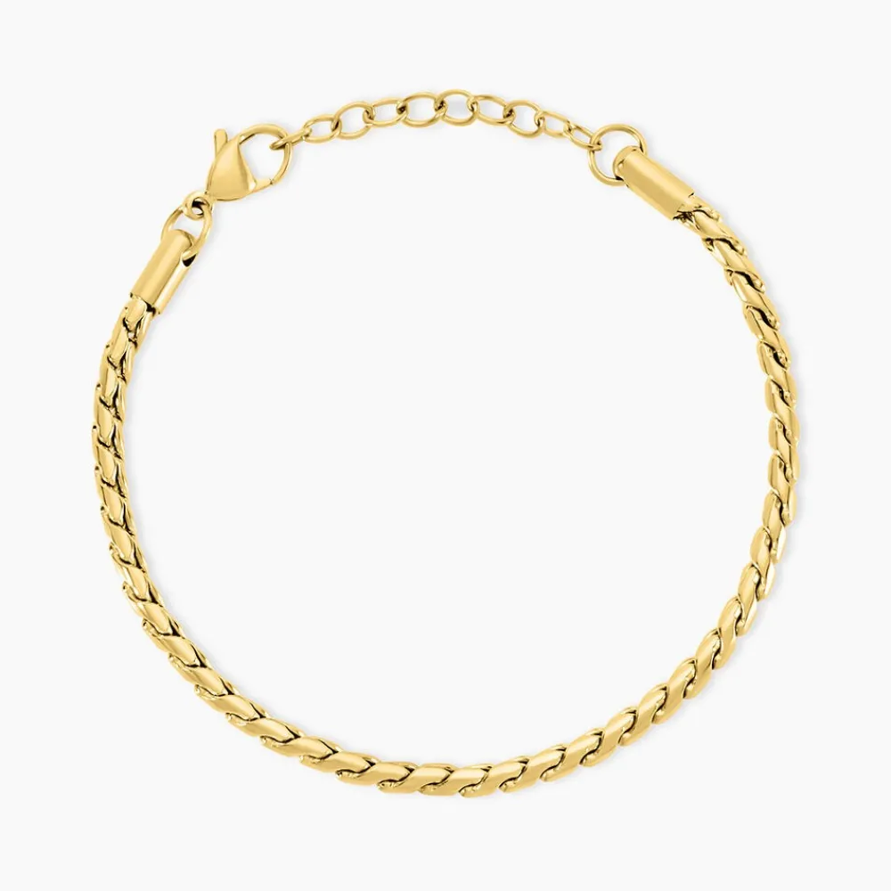 Marc Orian Bracelets Acier Inoxydable|Bijoux Acier Inoxydable > Bracelet Sloane Acier Jaune