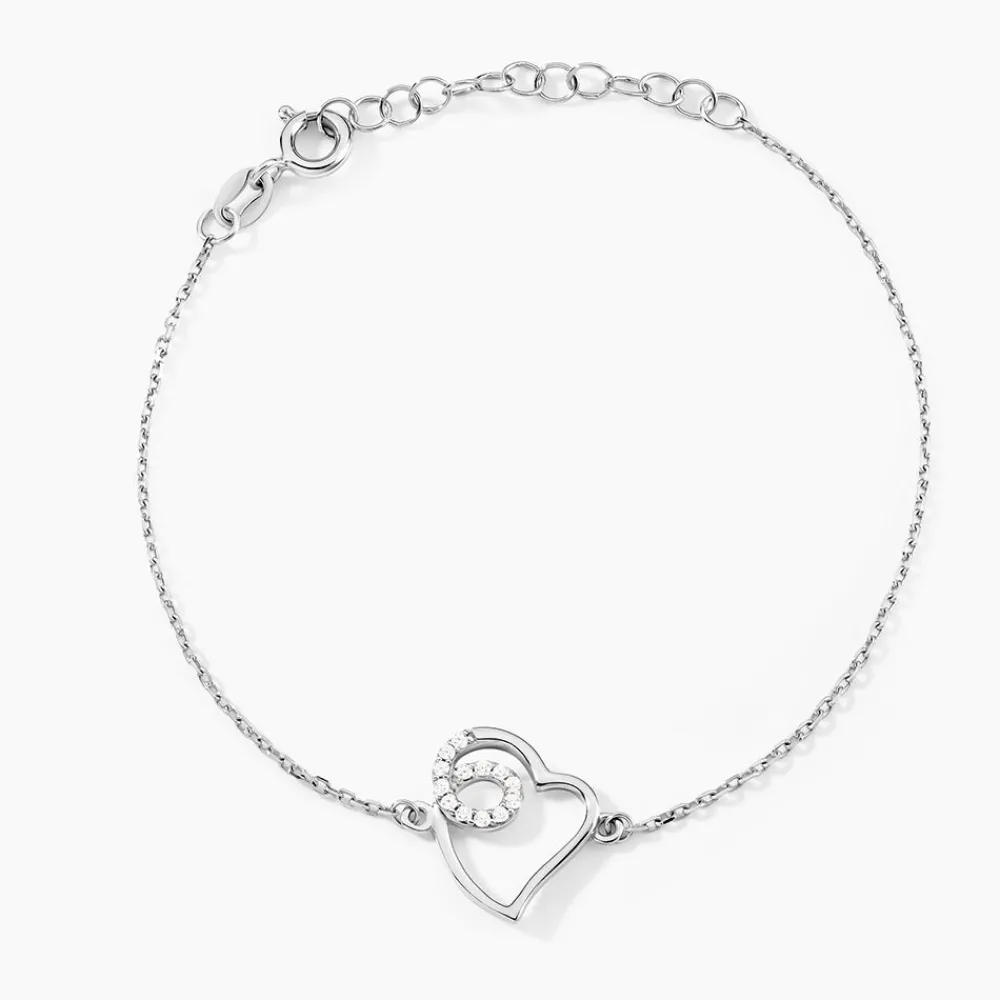 Marc Orian Bijoux Zirconium|Bracelets > Bracelet Soa Argent Blanc Oxyde De Zirconium