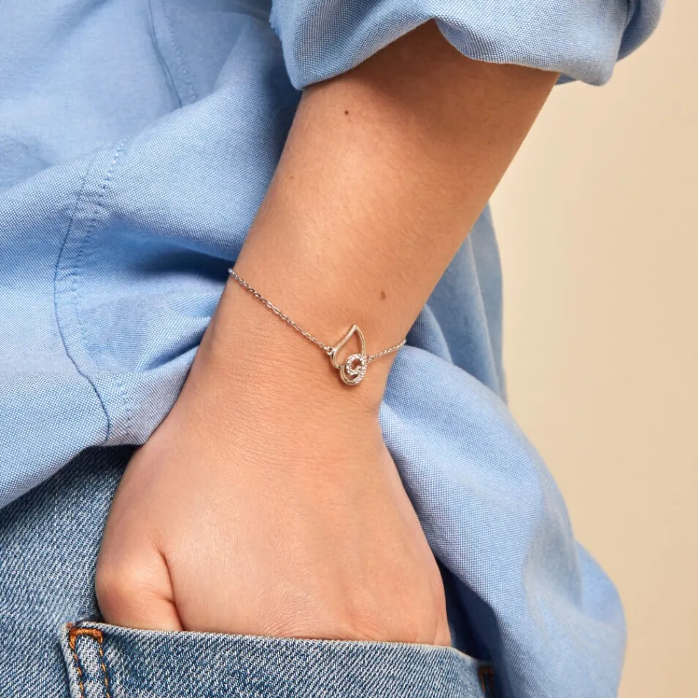 Marc Orian Bijoux Zirconium|Bracelets > Bracelet Soa Argent Blanc Oxyde De Zirconium