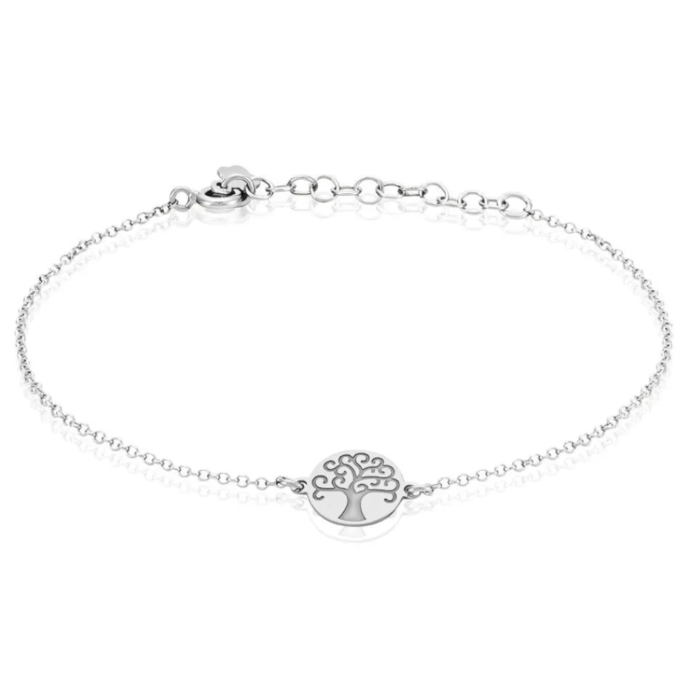 Marc Orian Bijoux Arbre De Vie|Bracelets Arbre De Vie > Bracelet Steenie Argent Blanc