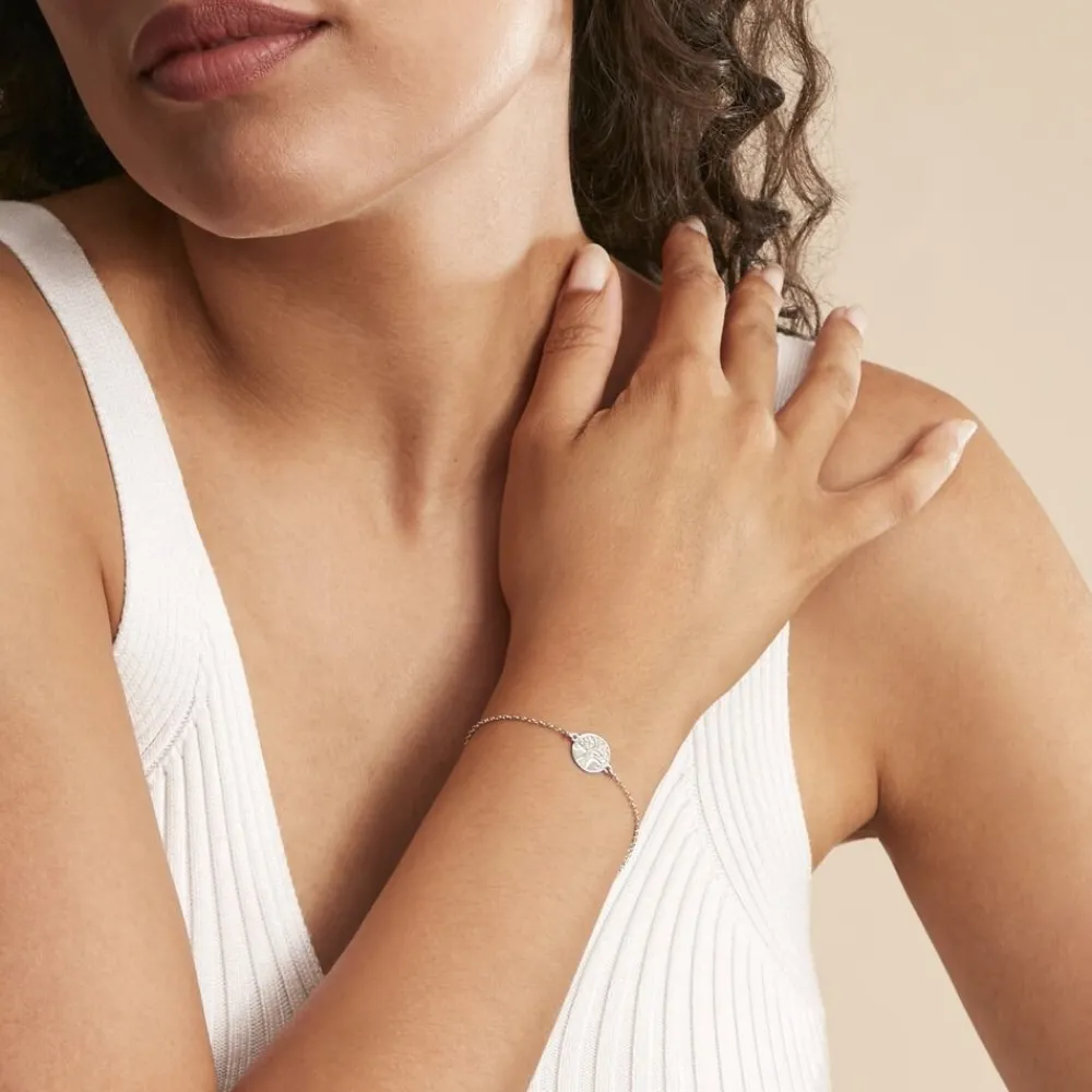 Marc Orian Bijoux Arbre De Vie|Bracelets Arbre De Vie > Bracelet Steenie Argent Blanc