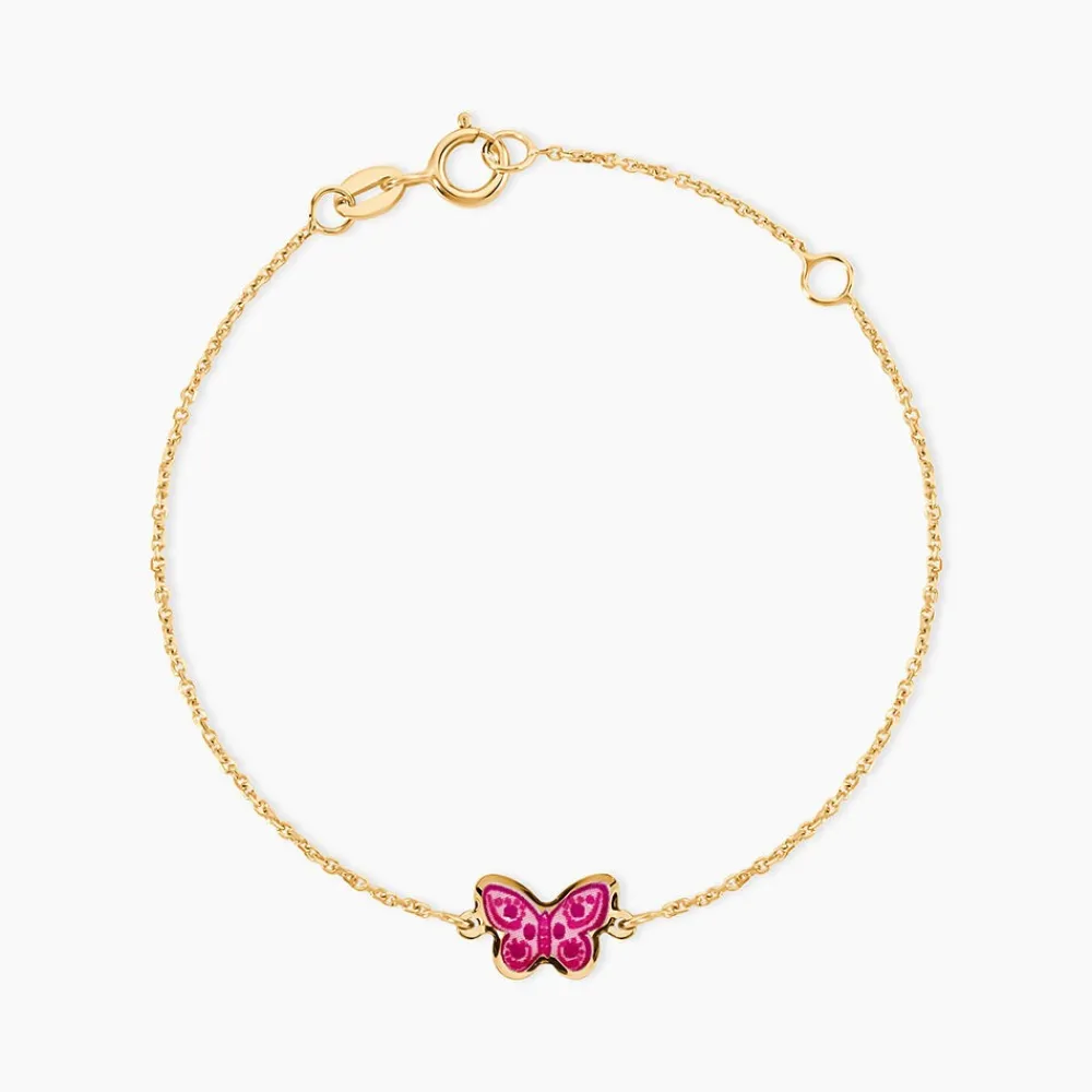Marc Orian Bracelets Or|Bracelets Enfants > Bracelet Sulivia Papillon Or Jaune