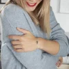 Marc Orian Bracelets Chaînes|Bracelets > Bracelet Sumeyra Argent Blanc Céramique