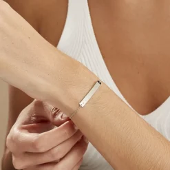 Marc Orian Gourmettes Argent|Bijoux Zirconium > Bracelet Suzeanne Argent Blanc Oxyde De Zirconium