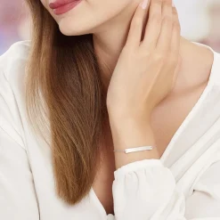 Marc Orian Gourmettes Argent|Bijoux Zirconium > Bracelet Suzeanne Argent Blanc Oxyde De Zirconium