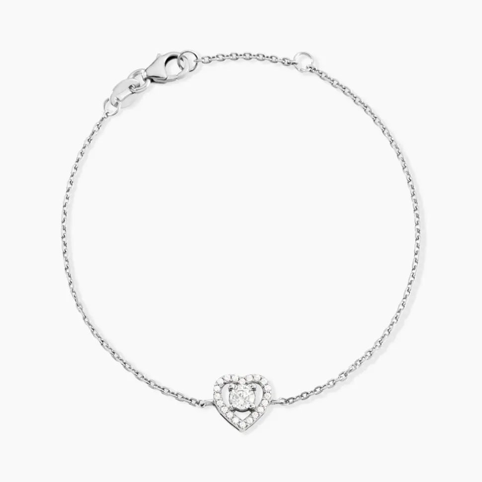 Bracelet Suzon Argent Blanc Oxyde De Zirconium