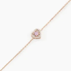 Marc Orian Bijoux Zirconium|Bracelets > Bracelet Suzon Argent Rose Oxyde De Zirconium
