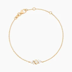 Bracelet Sya Plaqué Or Jaune Oxyde De Zirconium