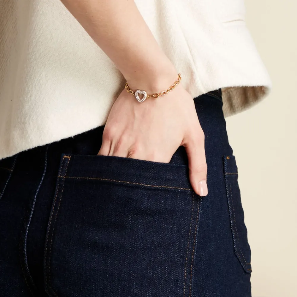 Marc Orian Bracelets Acier Inoxydable|Bijoux Acier Inoxydable > Bracelet Sydnee Acier Jaune Cristal