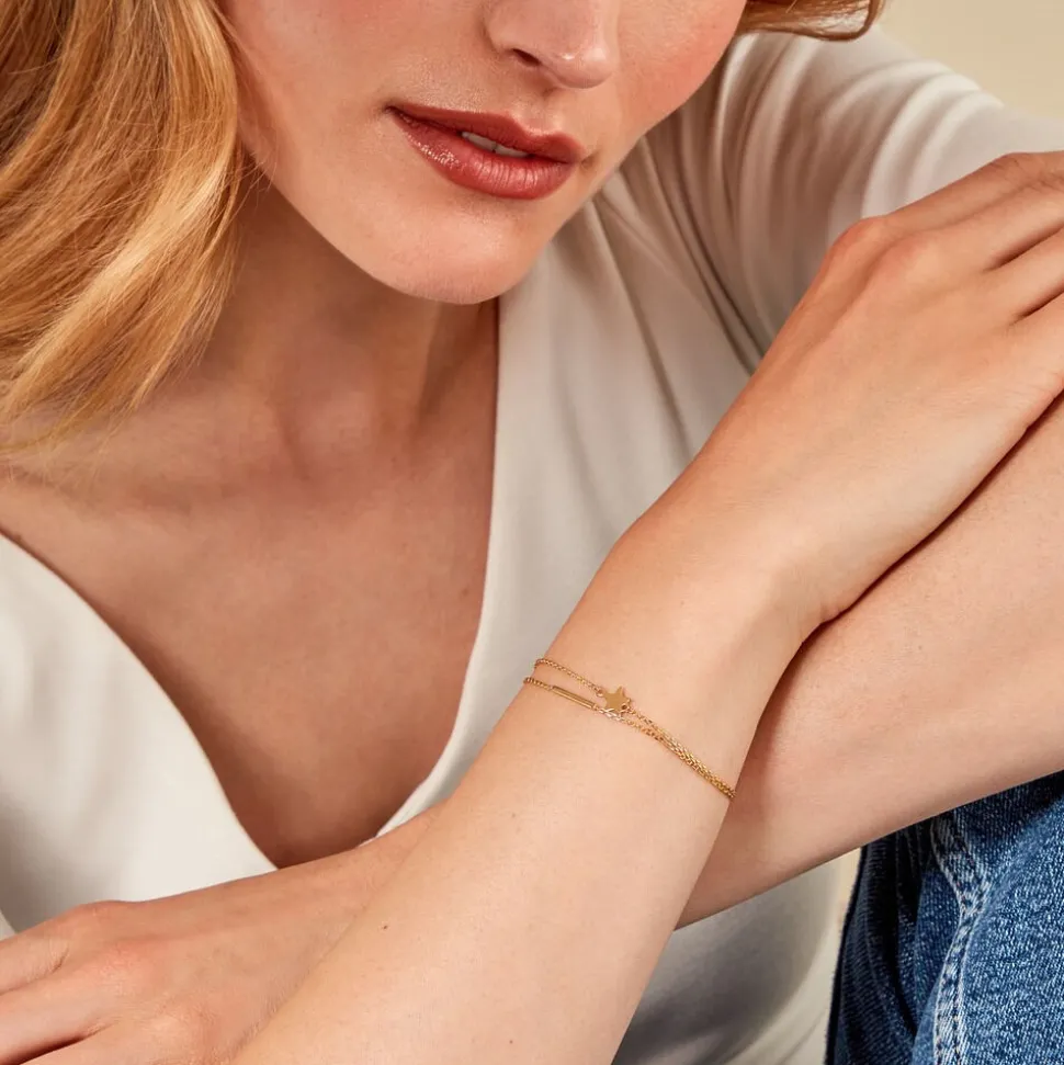 Bracelet Theodora Plaqué Or Jaune