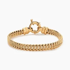 Bracelet Violette Plaqué Or Jaune