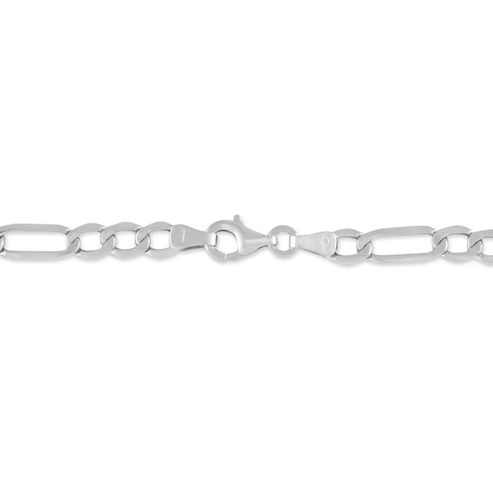 Marc Orian Bracelets Mailles|Bracelets Homme > Bracelet Vivian Maille Alternee 1/3 Argent Blanc