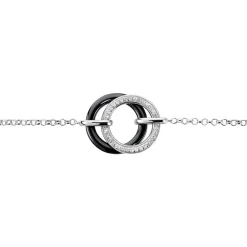 Marc Orian Bracelets|Bijoux Fantaisie > Bracelet You&me Argent Blanc Céramique Et Oxyde De Zirconium